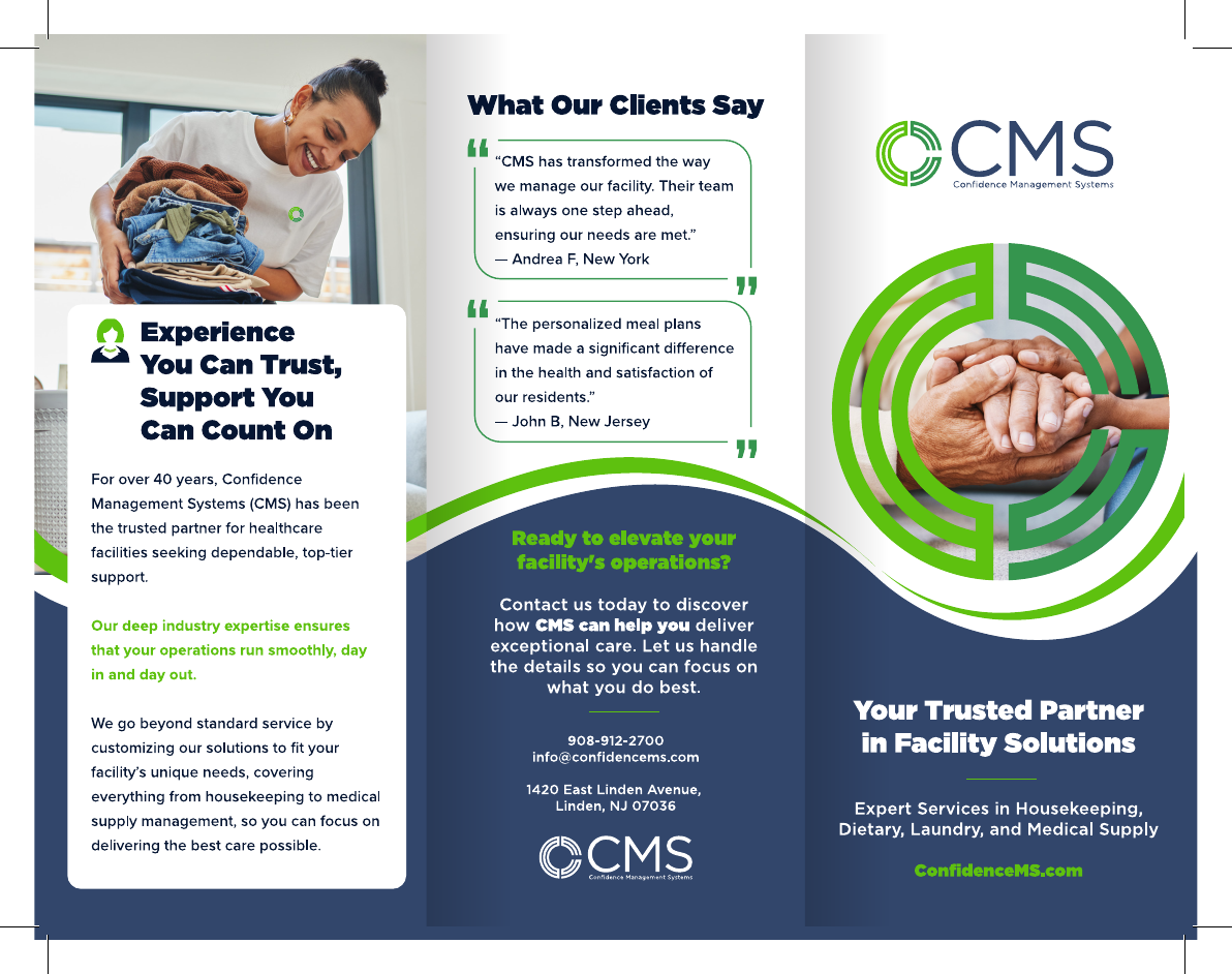 Confidence Management Systems — Brochure spreads, panel 1
