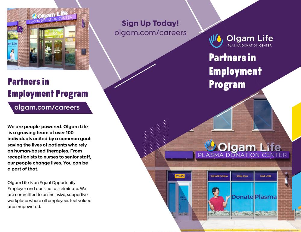 Olgam Life — Trifold brochure